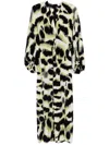Diane Von Furstenberg Women's Kason Knotted Printed Silk-blend Midi Dress In Green
