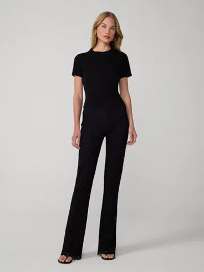 Diane Von Furstenberg Kayla Lace Pants In Black