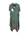 Diane Von Furstenberg Kendyl Printed Belted Midi Dress In Multicolor Viscose In Multi