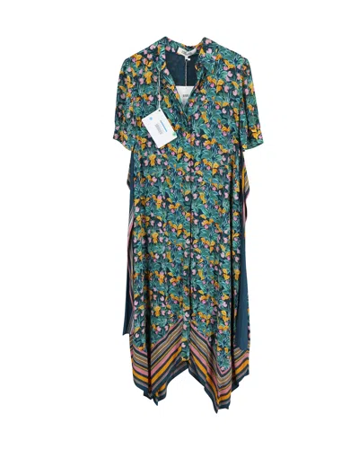 Diane Von Furstenberg Kendyl Printed Belted Midi Dress In Multicolor Viscose