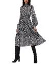 Diane Von Furstenberg Kent Tiered Zebra-print Crepon Midi Dress In White