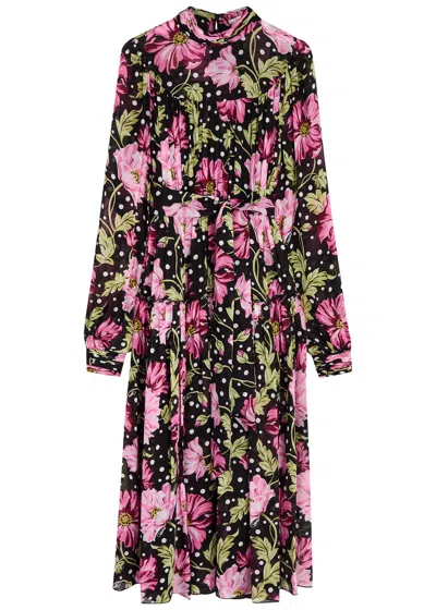 Diane Von Furstenberg Kent Printed Georgette Midi Dress In Multicoloured