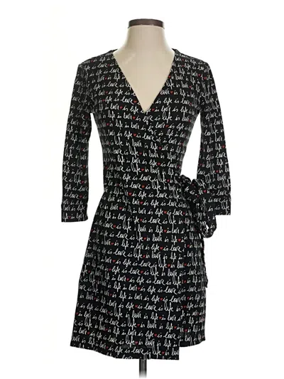 Pre-owned Diane Von Furstenberg Kimono In Black