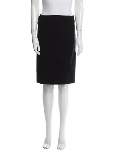 Pre-owned Diane Von Furstenberg Knee-length Skirt In Black