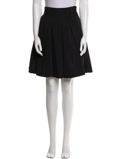 Pre-owned Diane Von Furstenberg Knee-length Skirt In Black