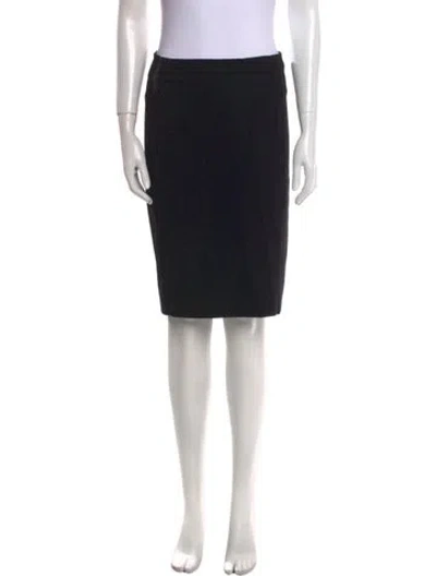 Pre-owned Diane Von Furstenberg Knee-length Skirt In Black