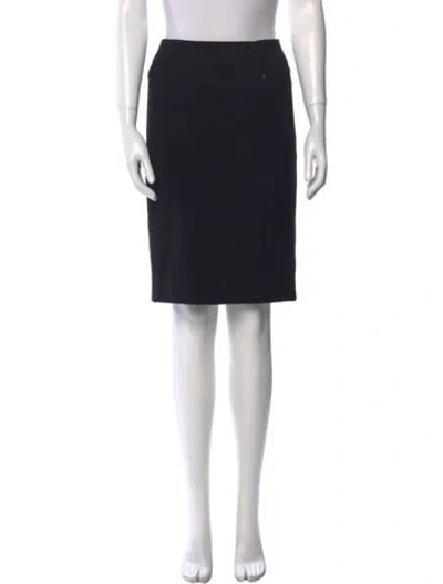 Pre-owned Diane Von Furstenberg Knee-length Skirt In Black