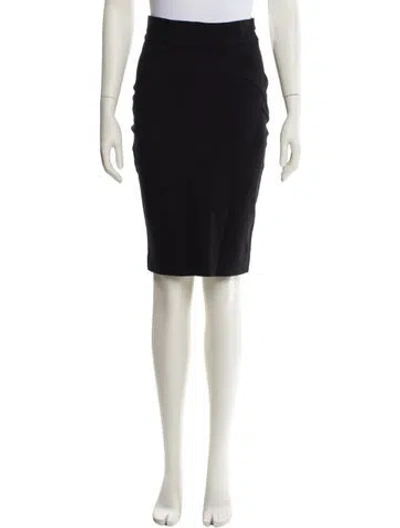 Pre-owned Diane Von Furstenberg Knee-length Skirt In Black