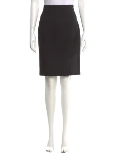 Pre-owned Diane Von Furstenberg Knee-length Skirt In Black