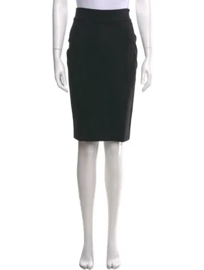 Pre-owned Diane Von Furstenberg Knee-length Skirt In Black