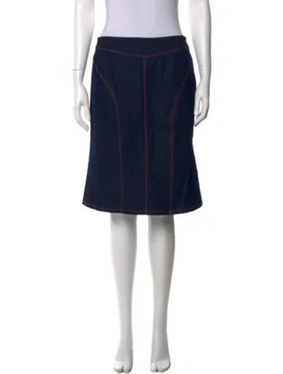 Pre-owned Diane Von Furstenberg Knee-length Skirt In Blue