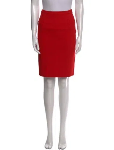 Pre-owned Diane Von Furstenberg Knee-length Skirt In Red