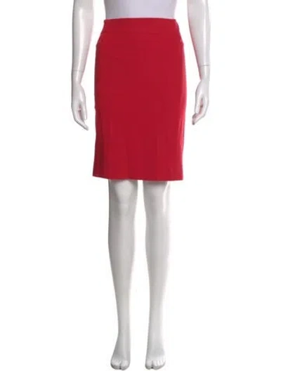 Pre-owned Diane Von Furstenberg Knee-length Skirt In Red
