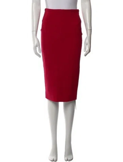 Pre-owned Diane Von Furstenberg Knee-length Skirt In Red