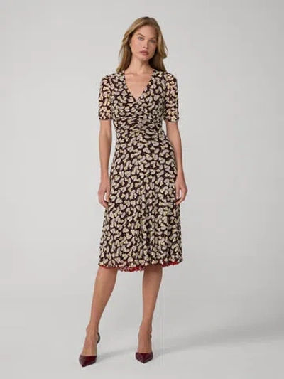 Diane Von Furstenberg Koren Reversible Dress In Brown