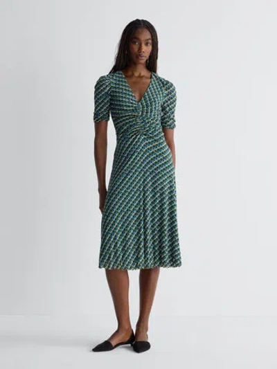 Diane Von Furstenberg Koren Reversible Dress In Blue