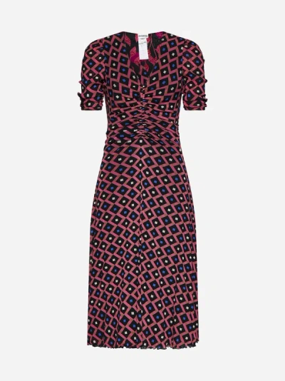 Diane Von Furstenberg Koren Reversible Dress In Multicolor
