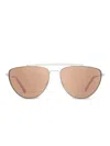 Diane Von Furstenberg Krista Pilot-frame Sunglasses In Brown