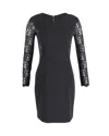 Diane Von Furstenberg Lace India Dress In Black Triacetate In Black