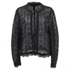Diane Von Furstenberg Lace Jacket In Black Polyester In Black