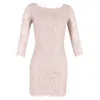 Diane Von Furstenberg Lace Zaria Dress In Pink Rayon In Pink