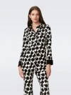 Diane Von Furstenberg Lagarde Top In Brush Tooth