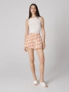 Diane Von Furstenberg Laila Shorts In Palm Geo Orange