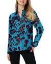 Diane Von Furstenberg Lala Floral-print Crepe Shirt In Multi