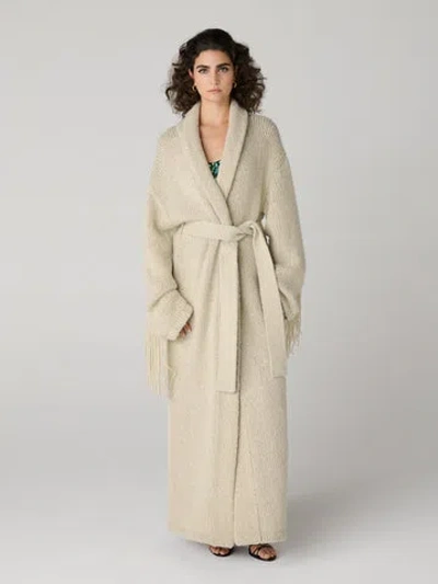 Diane Von Furstenberg Lanza Cardigan Coat In White