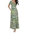 Diane Von Furstenberg Laurie Floral-print Cotton-blend Poplin Maxi Dress In Multi