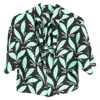 Diane Von Furstenberg Leaf Print Top In Multicolor Viscose