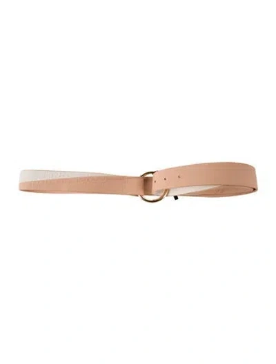 Pre-owned Diane Von Furstenberg Leather Belt In Pink
