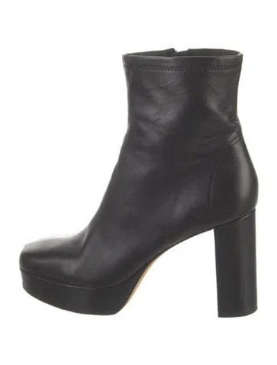 Pre-owned Diane Von Furstenberg Leather Boots In Black
