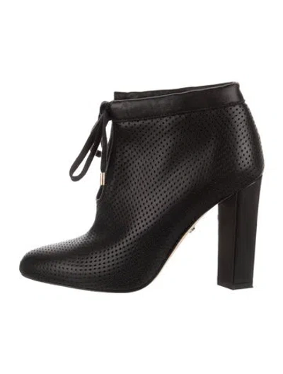 Pre-owned Diane Von Furstenberg Leather Boots In Black