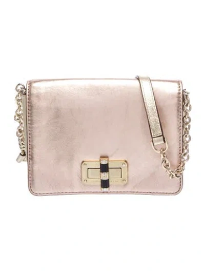 Pre-owned Diane Von Furstenberg Leather Clutch In Silver