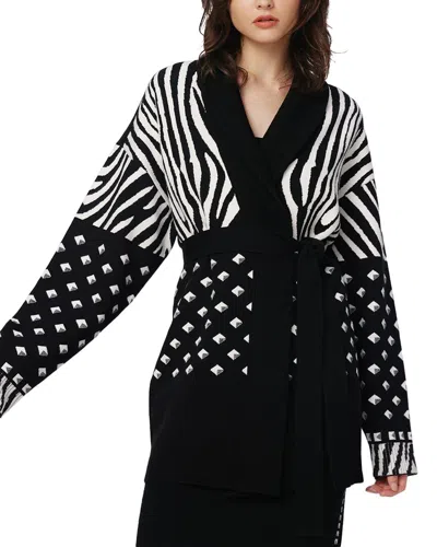 Diane Von Furstenberg Lee Wool-blend Cardigan In White