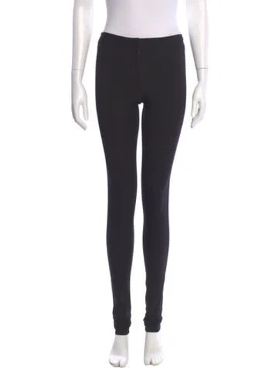 Pre-owned Diane Von Furstenberg Leggings Pants In Black