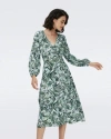 Diane Von Furstenberg Leo Reversible Long Sleeve Wrap Dress