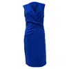 Diane Von Furstenberg Leora Wrap Dress In Blue Viscose In Blue