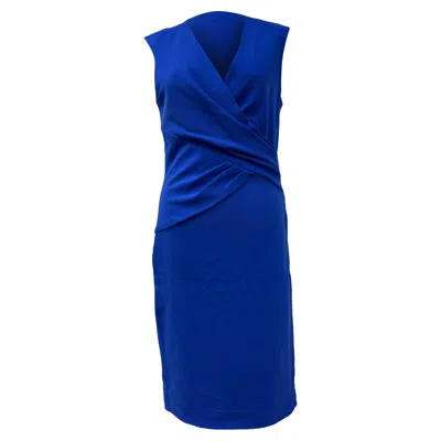 Diane Von Furstenberg Leora Wrap Dress In Blue Viscose