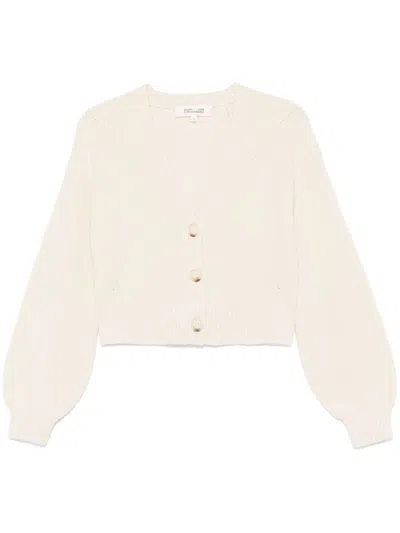 Diane Von Furstenberg Leslie Cardigan In Neutrals