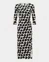 Diane Von Furstenberg Libra Dress In Brush Tooth