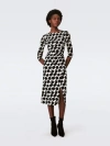 Diane Von Furstenberg Linea Dress In Brush Tooth