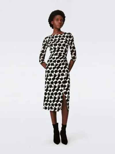 Diane Von Furstenberg Linea Dress In Brush Tooth