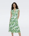 Diane Von Furstenberg Livia Pleated Floral-print Midi Dress