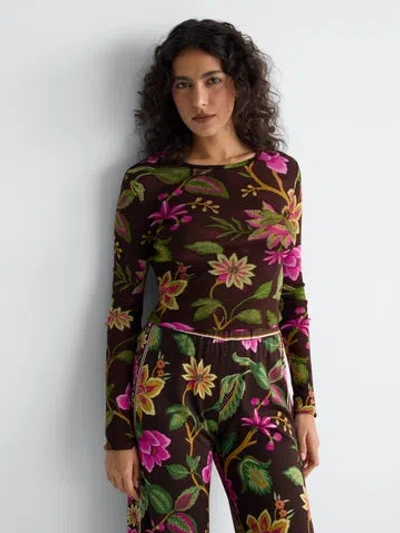 Diane Von Furstenberg Logan Reversible Top In Multi