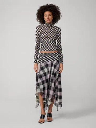 Diane Von Furstenberg Logan Turtleneck In Multi