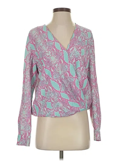 Pre-owned Diane Von Furstenberg Long Sleeve T-shirt In Pink