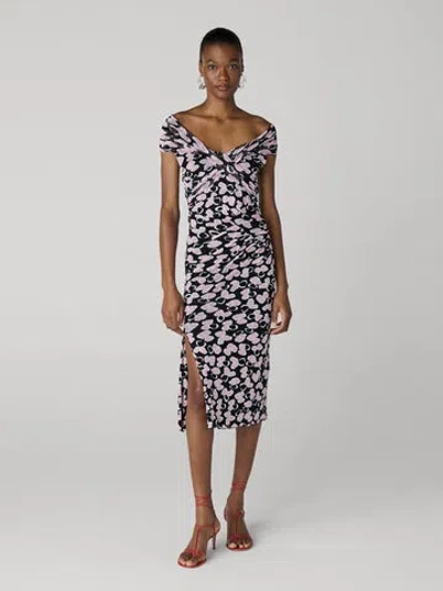 Diane Von Furstenberg Lovina Dress In Brown