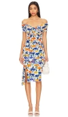 Diane Von Furstenberg Lovinia Off-the-shoulder Ruched Mesh Dress In Dianthus & Ivory